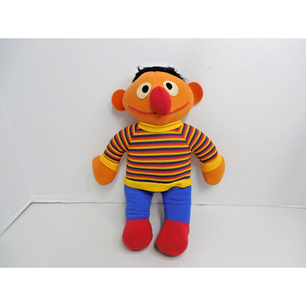 Vintage Knickerbocker Sesame Street "Ernie" Plush Doll  14 In